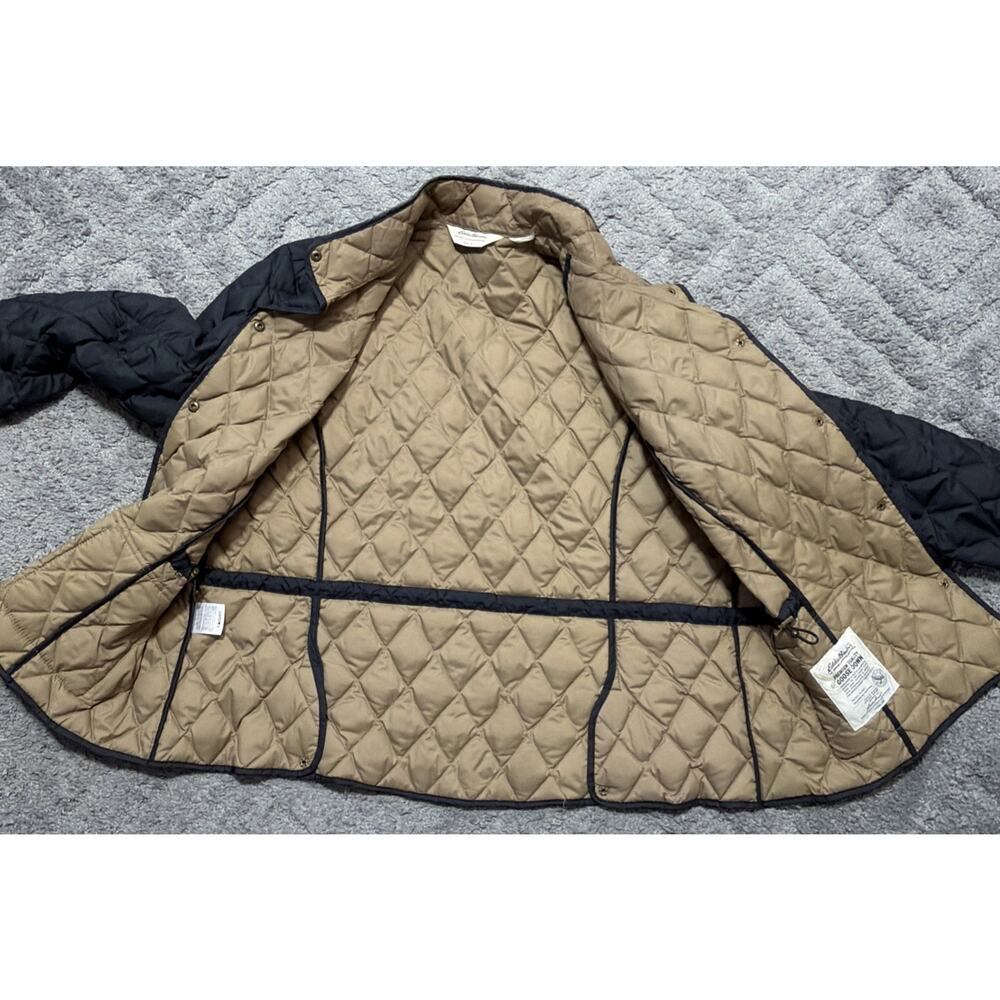 Eddie Bauer Navy Blue EB550 Goose Down Quilted Jacket Women’s XL - Picture 9 of 9